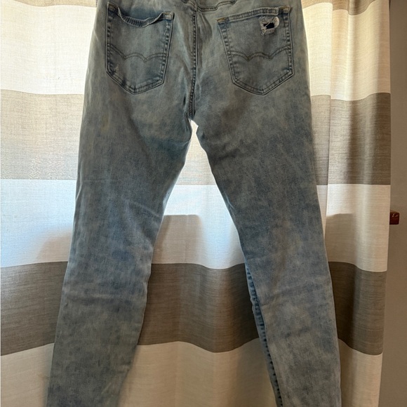 American Eagle Outfitters Light Blue Distressed Skinny Jeans - Picture 2 of 4